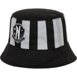 Gorro Pesquero Rayas Grises Wednesday Miércoles Addams