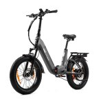 Bicicleta elétrica TTGO F7 urbana dobrável 250W bateria 48V 15Ah 20 polegadas