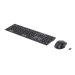 Teclado HP 720 AZERTY sem fios multi-dispositivo preto com rato