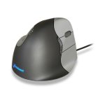 Ratón BAKKERELKHUIZEN Evoluent4 Kabel 2600 DPI Schwarz Grau Silber 6 Tasten