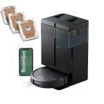 Robot Aspirador y Fregasuelos iRobot Roomba Plus 515 Combo Autovaciado LiDAR 22.000 Pa + Pack de 3 Bolsa