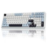 Tastiera Aula F99 Bianca Bluetooth 5.0 Hot Swap RGB 96% US Blu