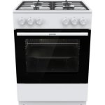 Cocina Independiente Gorenje GG6A10WFFM Blanca Gas Horno 72 L 4 Fuego
