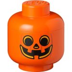 Boite de rangement LEGO Citrouille Empilable 2L Orange Noir Polypropylène