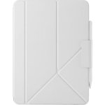 Tablet-Hülle Pitaka MagEZ Folio 3 für iPad Air 11 weiß aus Kunstleder
