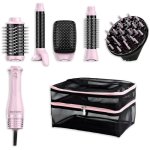 Moldeador multifunción Revlon One-Step Titanium 5 en 1 Iónica 4 temperaturas Rosa/Negro