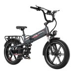 Elektrische Fiets Koolux X12 Pro 750W 48V 15Ah 20 Inch Banden Grijs Rood
