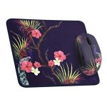 Souris TnB BUMWXTROPI sans fil ergonomique violet avec tapis assorti
