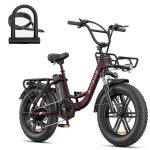 Bicicleta eléctrica ENGWE L20 BOOST 20" 48V 13Ah 250W 75Nm 126km Sensor de Par Roja