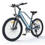 Velo electrique de montagne HillMiles MileTrail 1 26p 250W 7 vitesses Bleu