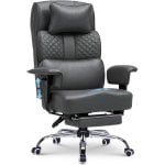 Gaming-Stuhl GTPLAYER Ergonomisch Verstellbar 90°–150° PU-Leder Grau