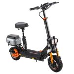 Patinette électrique Twofish V5 Max 800W Autonomie 45km Pneus tout-terrain Noir