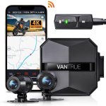 Dashcam moto Vantrue F1 4K + 1080P, WiFi 5GHz IP67 GPS