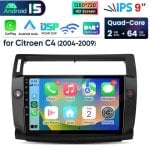 Autoradio 2 Din JUNSUN Citroen C4 Carplay Android Auto 64GB