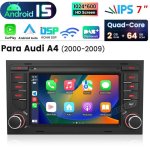 Autoradio JUNSUN Audi A4 B6 B7 B8 S4 RS4 2DIN CarPlay Android Auto 64GB