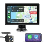 Autorradio portable JUNSUN 7 pouces CarPlay Android Auto Camera