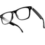 Blackview D1 Lunettes intelligentes Bluetooth Polarized Haut-parleurs Filtre lumière bleue Noires