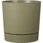 Maceta Garden ID Lino ronde avec réservoir 43 L vert mousse 47 cm