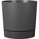 Maceta Garden ID LINO + RESERVE Gris metalise
