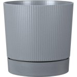 Maceta Garden ID Lino Redonda Autorregante Gris Pure 47x46 cm 43 L Plástico Reciclado