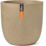 Maceta Capi Europe Smooth NL Exterior Redonda Beige 54 x 52 cm