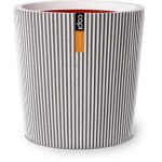 Vaso de jardim Groove NL Capi Europe com camada isolante marfim 45x41 cm