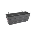Jardinière de Balcon Elho Loft Urban Allin1 Noire avec Réservoir d’Eau Intégré