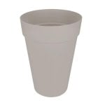 Jardinière Elho Loft Urban ronde grise avec réservoir d'eau intégré 34 cm