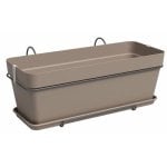 Jardiniere Artevasi Capri Taupe Plastique 14 L Reserve Eau