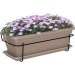 Jardiniere Venezia Balcon Rectangulaire Taupe 10 L Artevasi