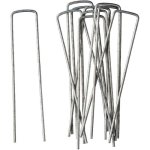 Grampo de Ancoragem Nature galvanizado cinza para tela de jardinagem Ø3 mm H14x3 cm