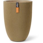 Macetero Capi Europe Groove Elegant Low Beige 46 x 58 cm
