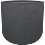 Pot rond EDA Volcania UP Anthracite diametre 50 cm