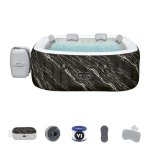 Spa gonflable Bestway Lay-Z-Spa Hollywood Luxe AirJet carre 4-6 personnes