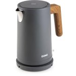 Wasserkocher Domo DO9268WK 1,7 L Grau Matt Mit Griff Holzoptik