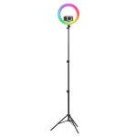 Anneau de lumière LED TnB INLEDSTUD14 14" trépied 160 cm noir