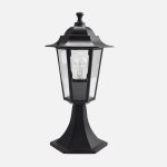 Buitenlamp FABRILAMP Auriga Aluminium Zwart IP44 E27 38x19x19 cm