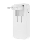 Carregador GaN 65W TnB CHFOLD65W USB-C USB-A Branco