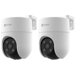 Pack 2x Cámaras IP EZVIZ H8C WIFI con Movimiento Horizontal y Vertical 1080p