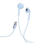 Auricolari TnB ESTYPEC2BL con cavo USB-C, microfono e controllo volume blu