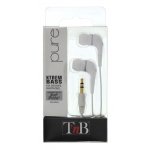 Auriculares T'nB Pure con cable intrauditivos blancos
