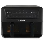 Airfryer Cuisinart AFD10XBLE Double Panier 10,4L 2400W Fenêtre Céramique