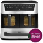 Airfryer Cuisinart AFT13XSSE Trizone Double Compartiment 13,6L 2400W Revêtement Céramique