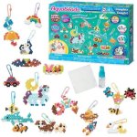 Aquabeads Set fuer Anhanger und Schluesselformen, 1400 bunte Perlen