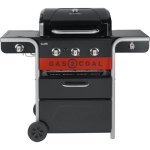 Barbecue Char-Broil Gas2Coal 330 Ibrido 3 Bruciatori Inox Bruciatore Laterale