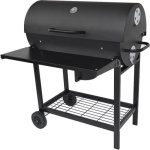 Barbacoa de carbón Fieldmann FZG 1007 en carrito con termómetro integrado