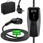 Chargeur EV portable JUNSUN 3,68 kW Type 2 Cable 4 m