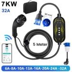 Chargeur EV Portatif Intelligent JUNSUN 7 kW Type 2