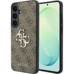 Funda para móvil Guess Leather 4G marrón para Samsung Galaxy S26 FE