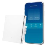 Interrupteur Intelligent Nivian Mini NVS-FLATWALLSWITCH-101-WRB WiFi Bluetooth Compatible Tuya
